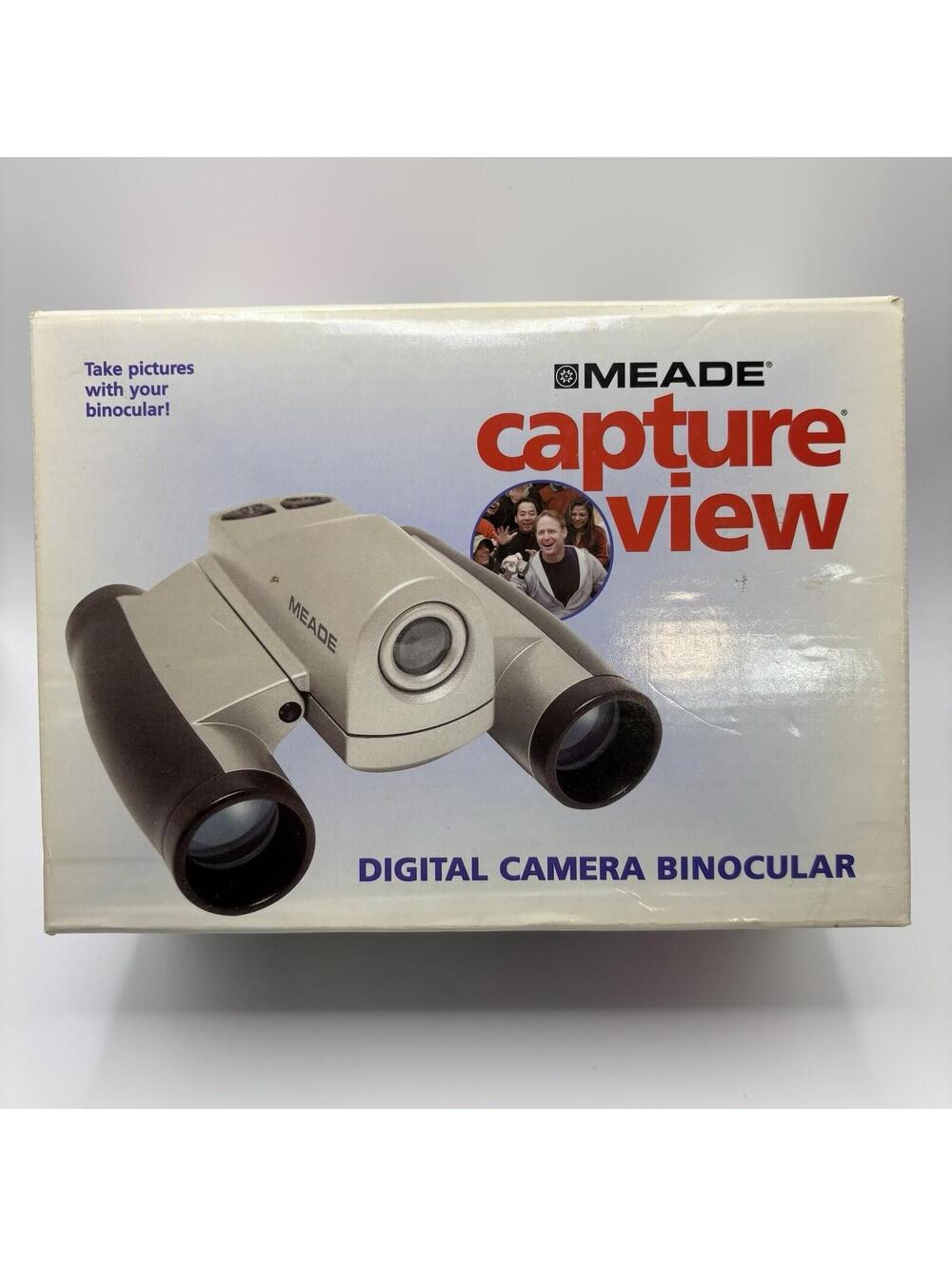 Meade CaptureView 8x22 Digital Camera Binoculars CVB-1003 w/ Box Tested Works